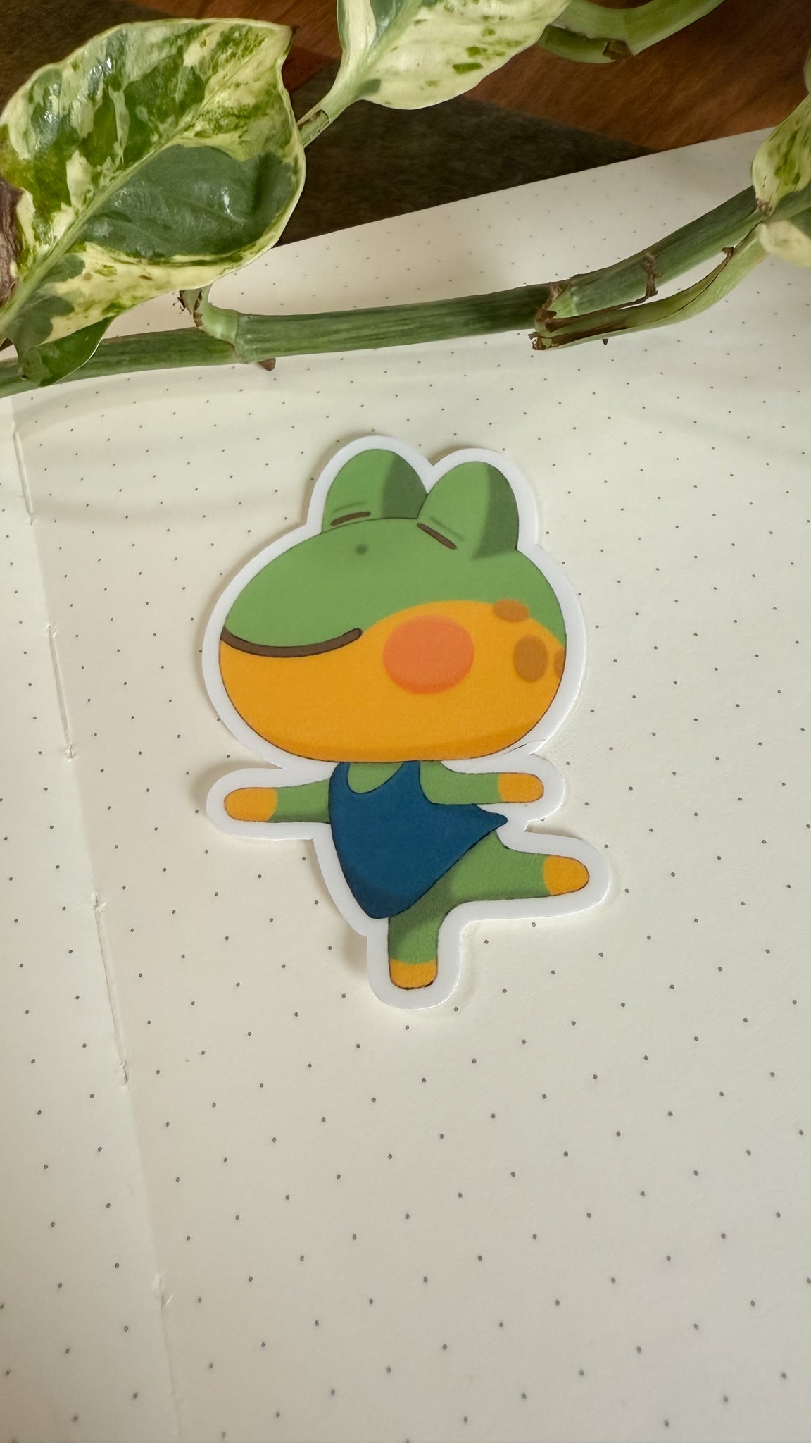 Yoga with Henry - Animal Crossing Dye Cut Sticker