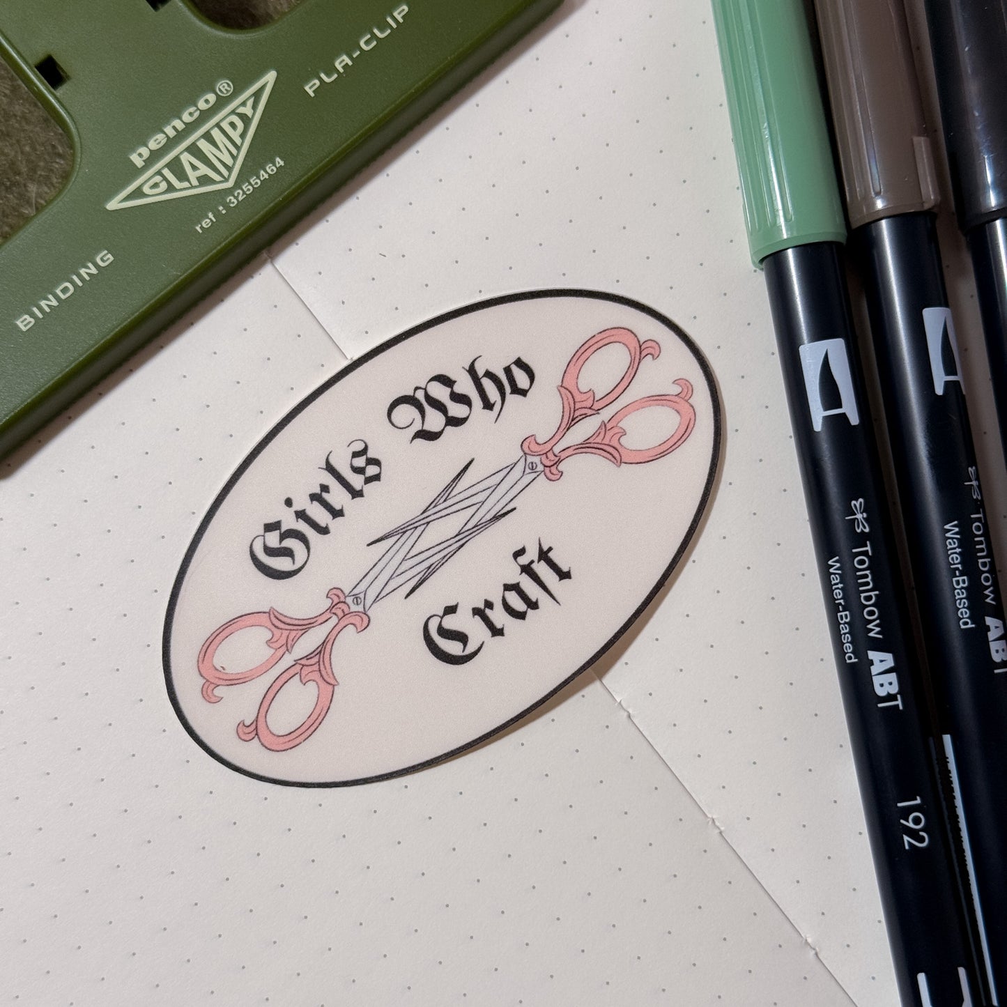 Girls Who Craft - Dye Cut Sticker