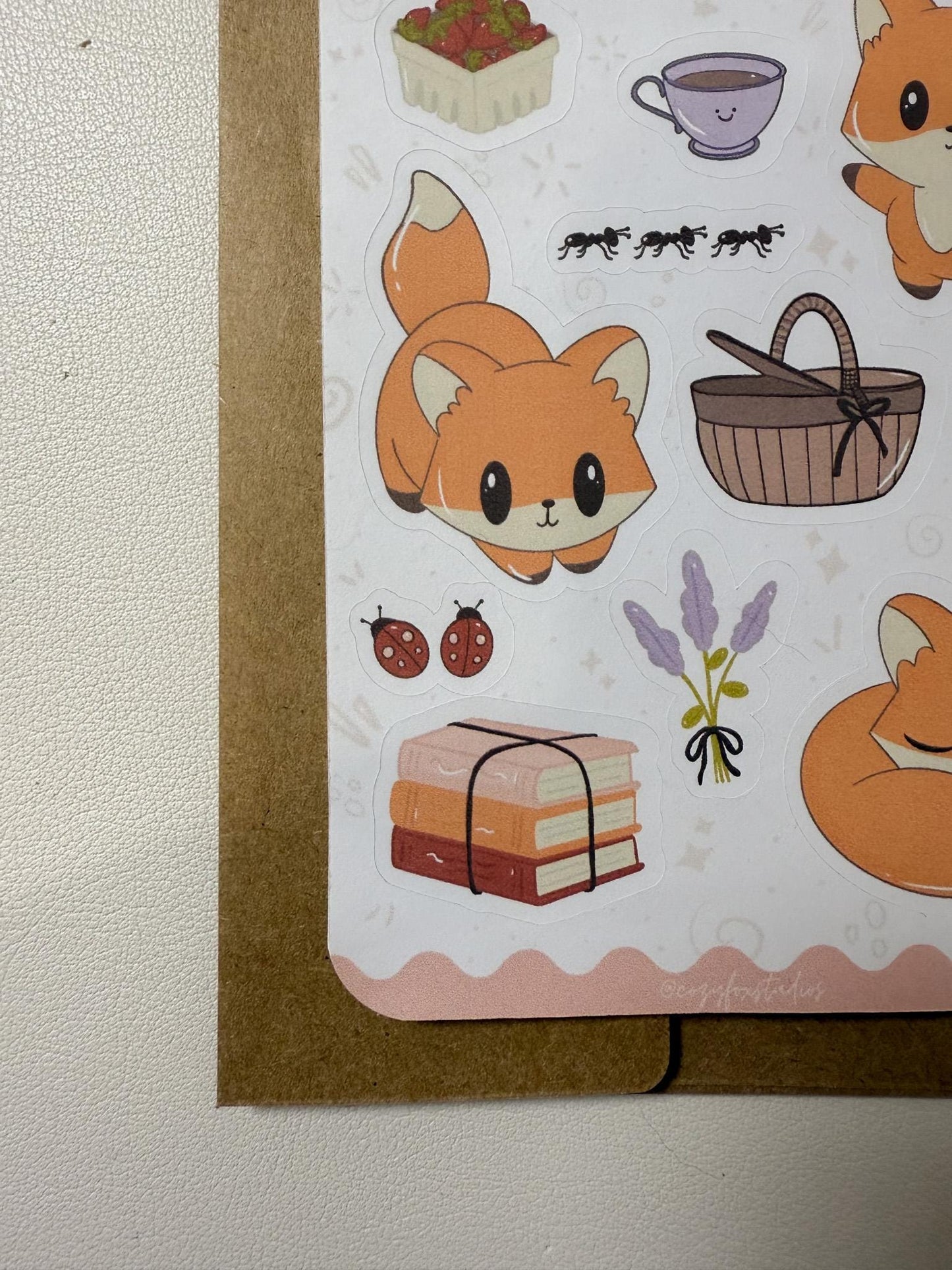 Picnic Sticker Sheet: Cozy Journal Stickers