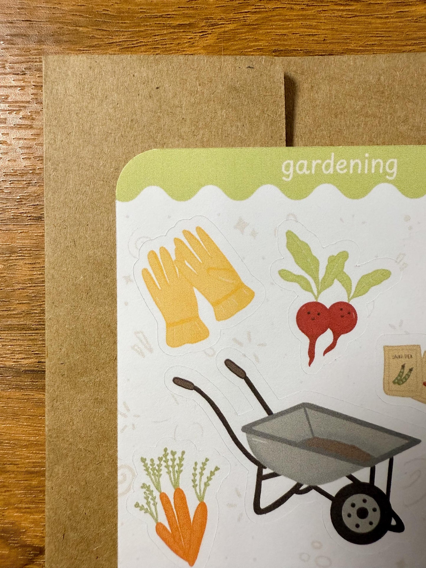 Gardening Sticker Sheet: Plant Care, Flowers, Journaling
