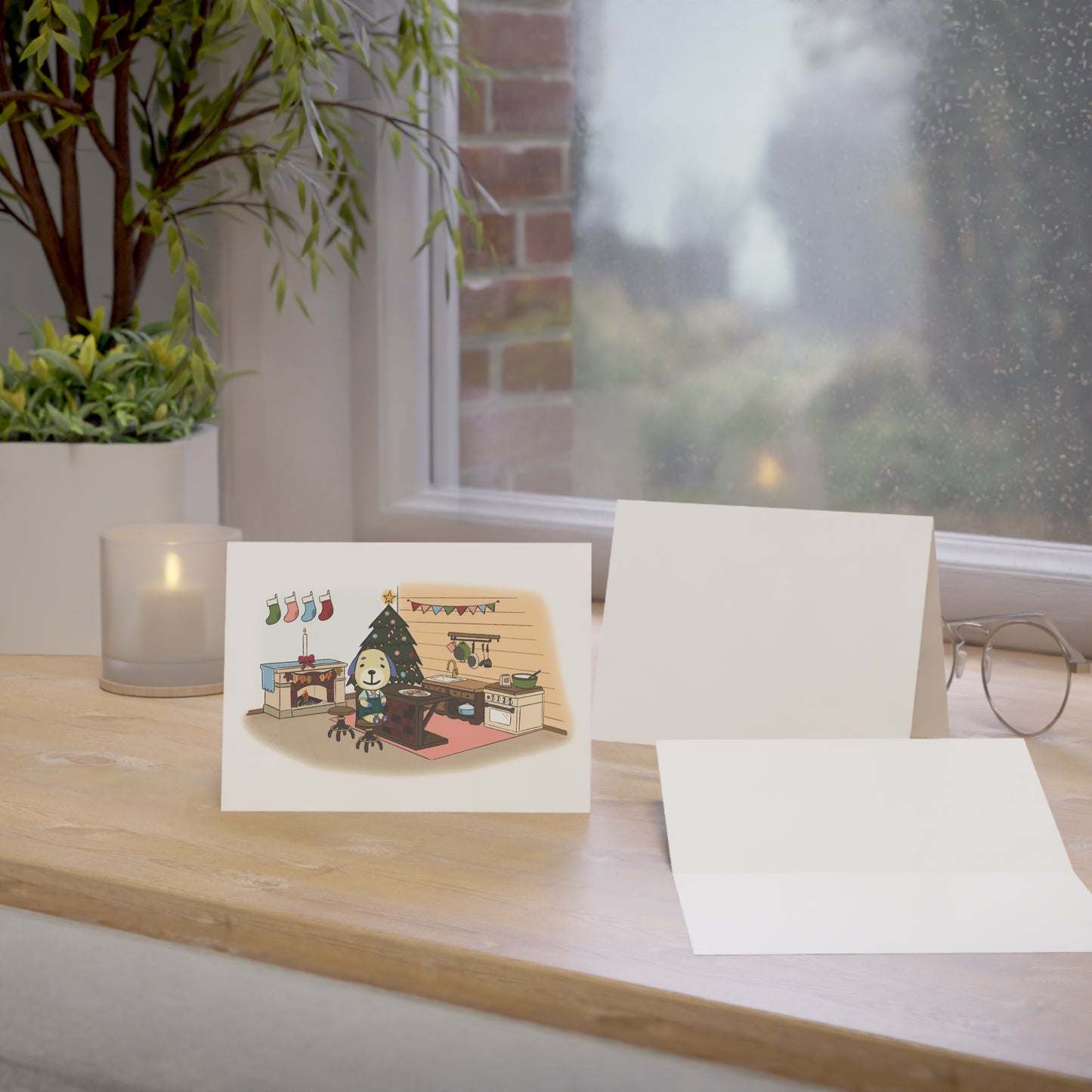 Daisy's Xmas Morning - Holiday Greeting Card