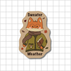 Sweater Weather 🍁- Dye Cut Sticker