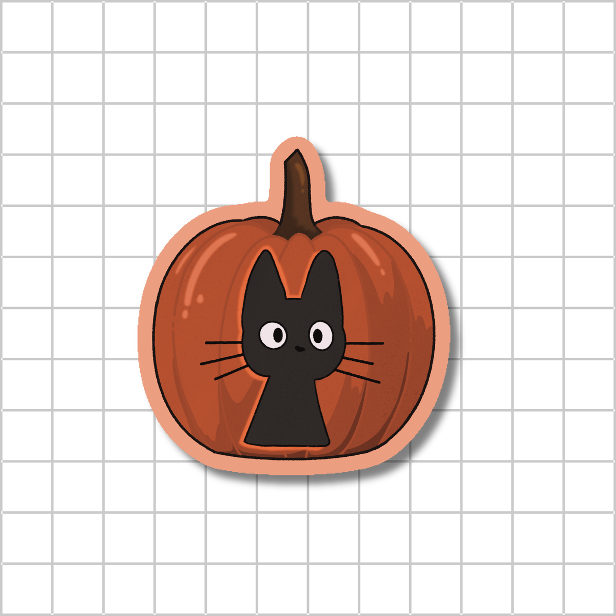 Jiji-o-Lantern 🎃- Dye Cut Sticker