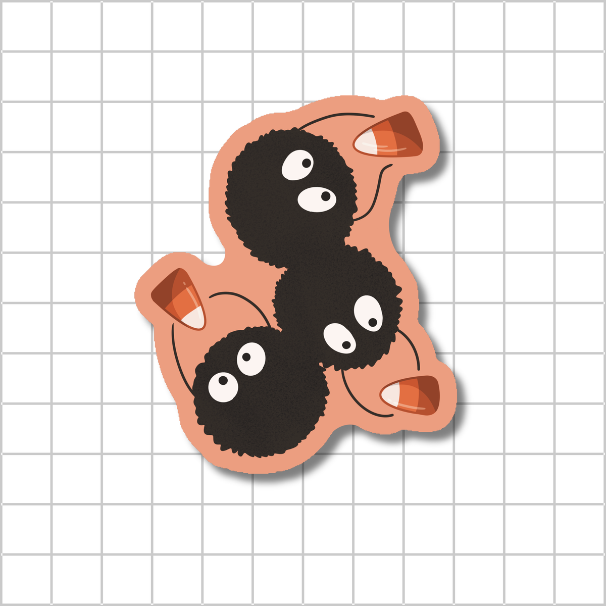 Candy Corn Sprites 🧡- Dye Cut Sticker