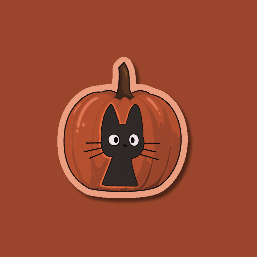 Jiji-o-Lantern 🎃- Dye Cut Sticker