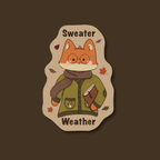 Sweater Weather 🍁- Dye Cut Sticker