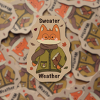 Sweater Weather 🍁- Dye Cut Sticker