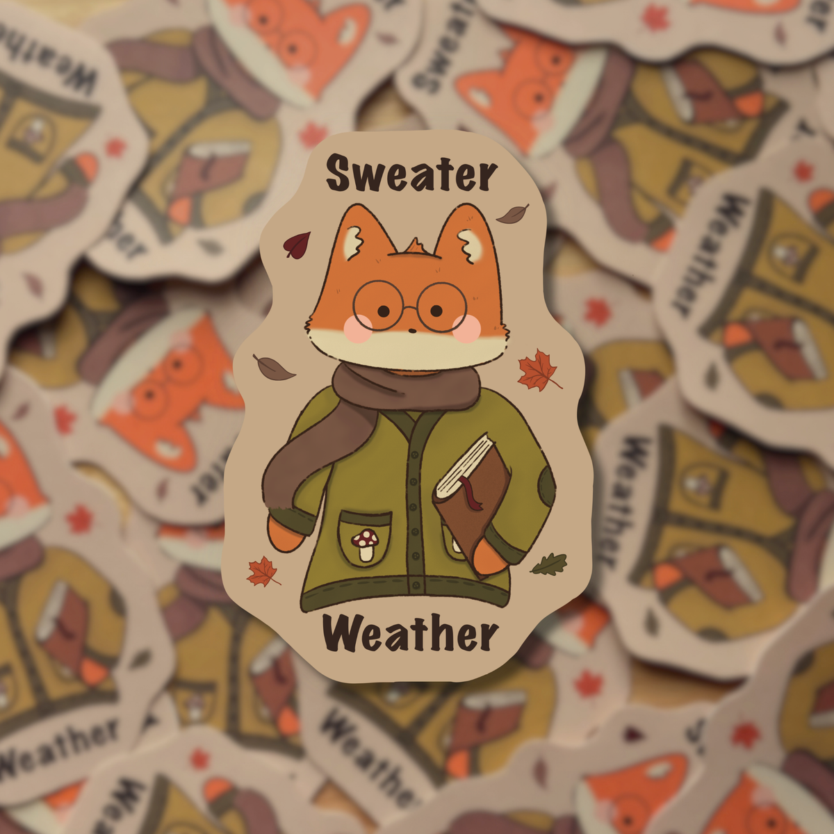 Sweater Weather 🍁- Dye Cut Sticker