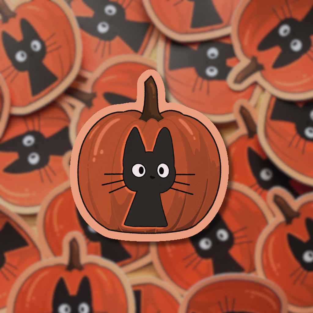Jiji-o-Lantern 🎃- Dye Cut Sticker