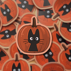 Jiji-o-Lantern 🎃- Dye Cut Sticker