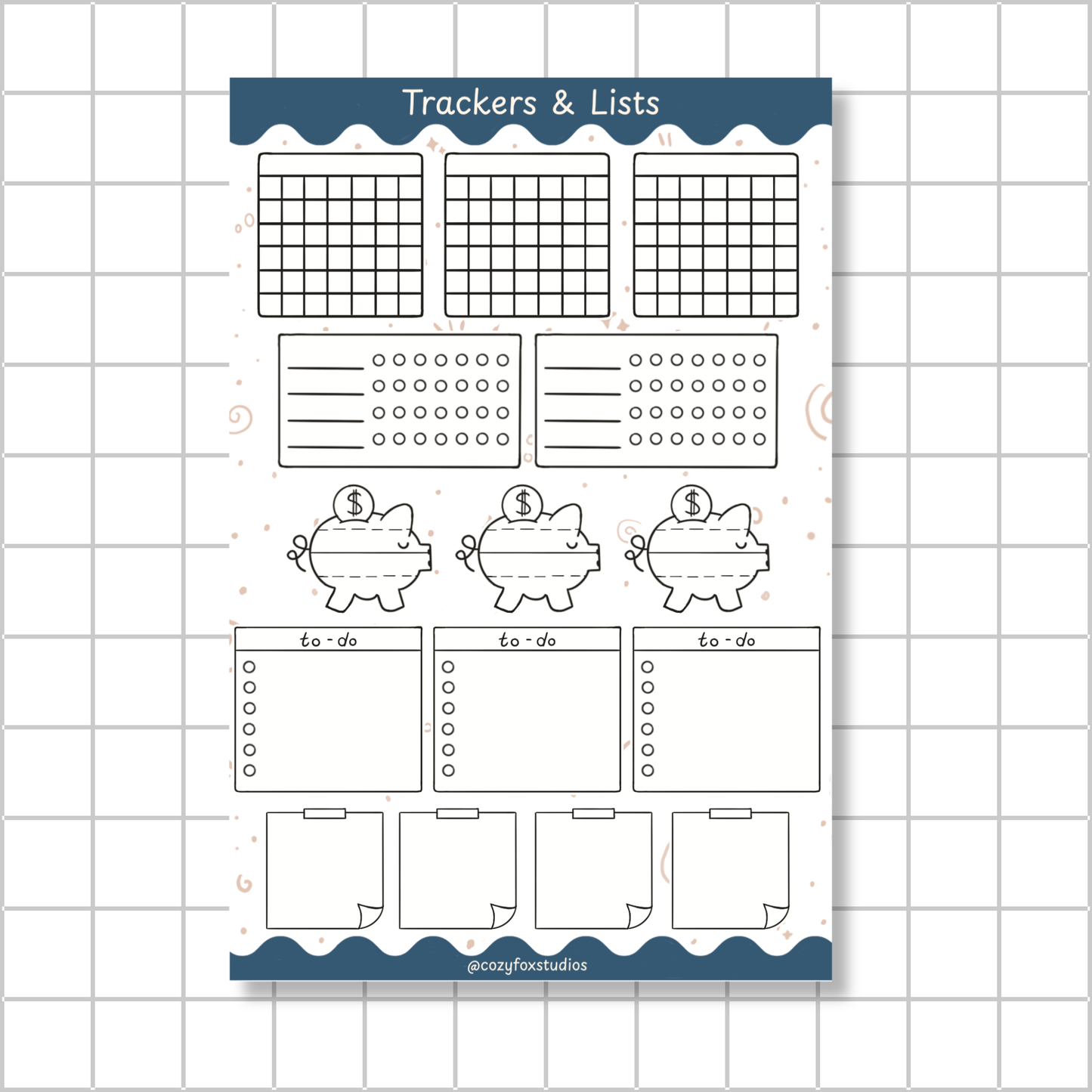 Habit Trackers & To-Do Lists - Stickers for Bullet Journaling, Planning