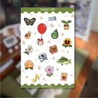 Island Life Sticker Sheet 🏝️ - Animal Crossing Sticker Sheet