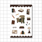 Book Nook Sticker Sheet 📚 - Journaling Stickers