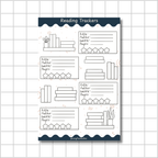 Reading Tracker - Stickers for Bullet Journaling, Planning