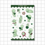 Lil Green Guys 💚 - Journaling Stickers
