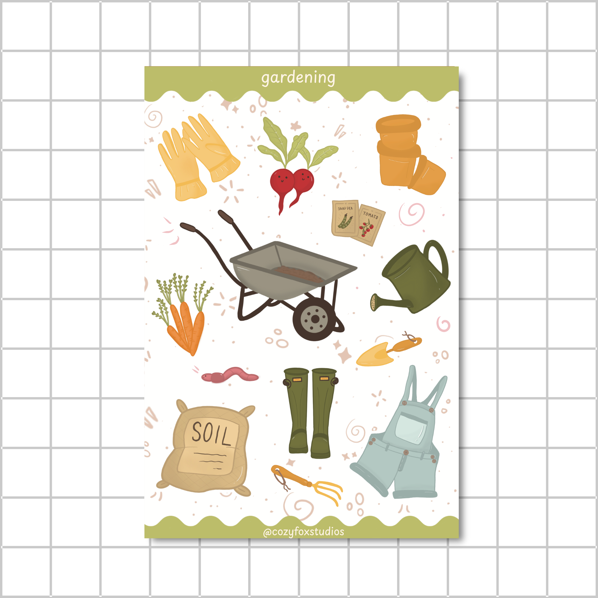 Gardening Sticker Sheet 👒 - Sticker Sheet