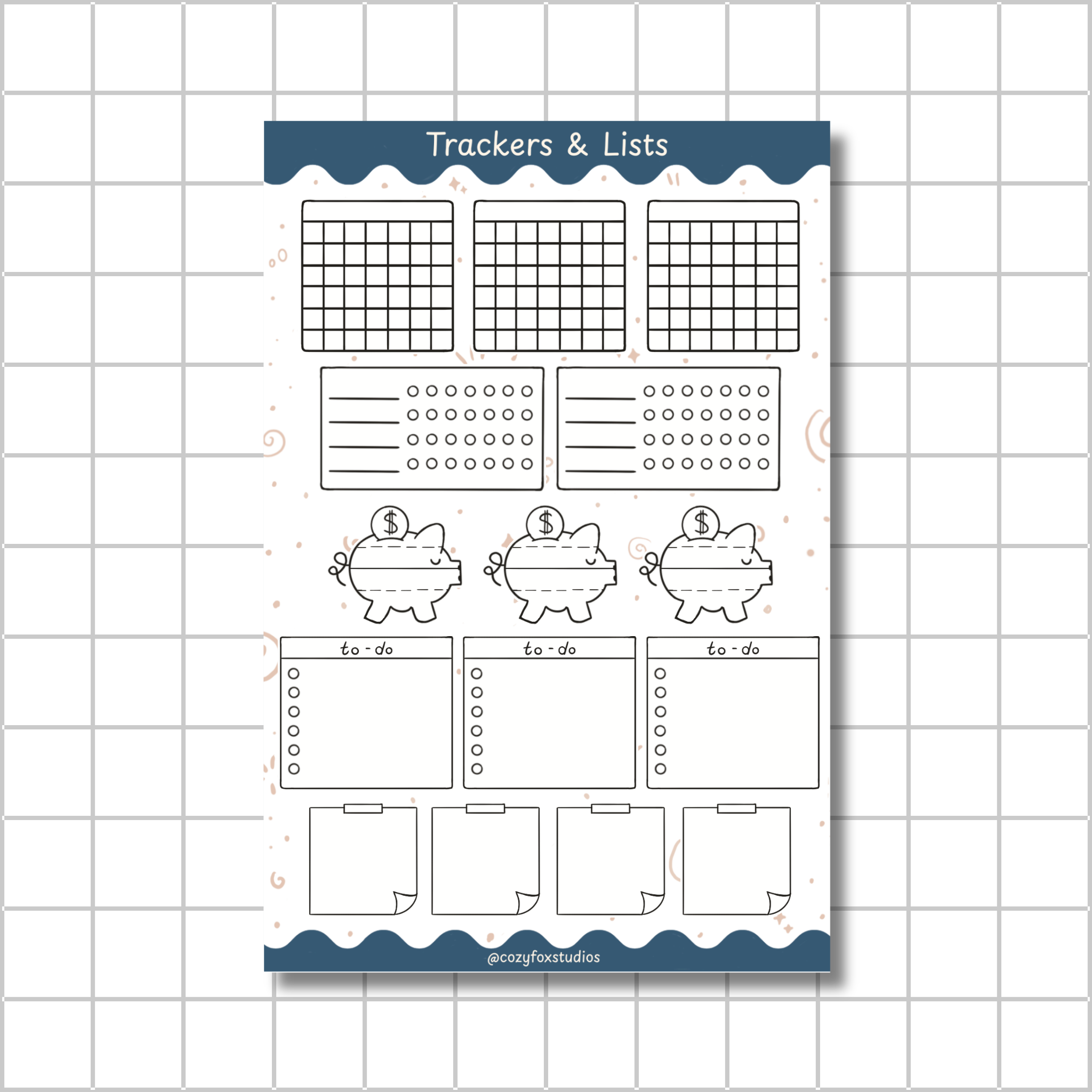 Habit Trackers & To-Do Lists - Stickers for Bullet Journaling, Planning