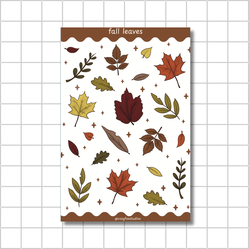 Fall Leaves 🍂 - Journaling Stickers