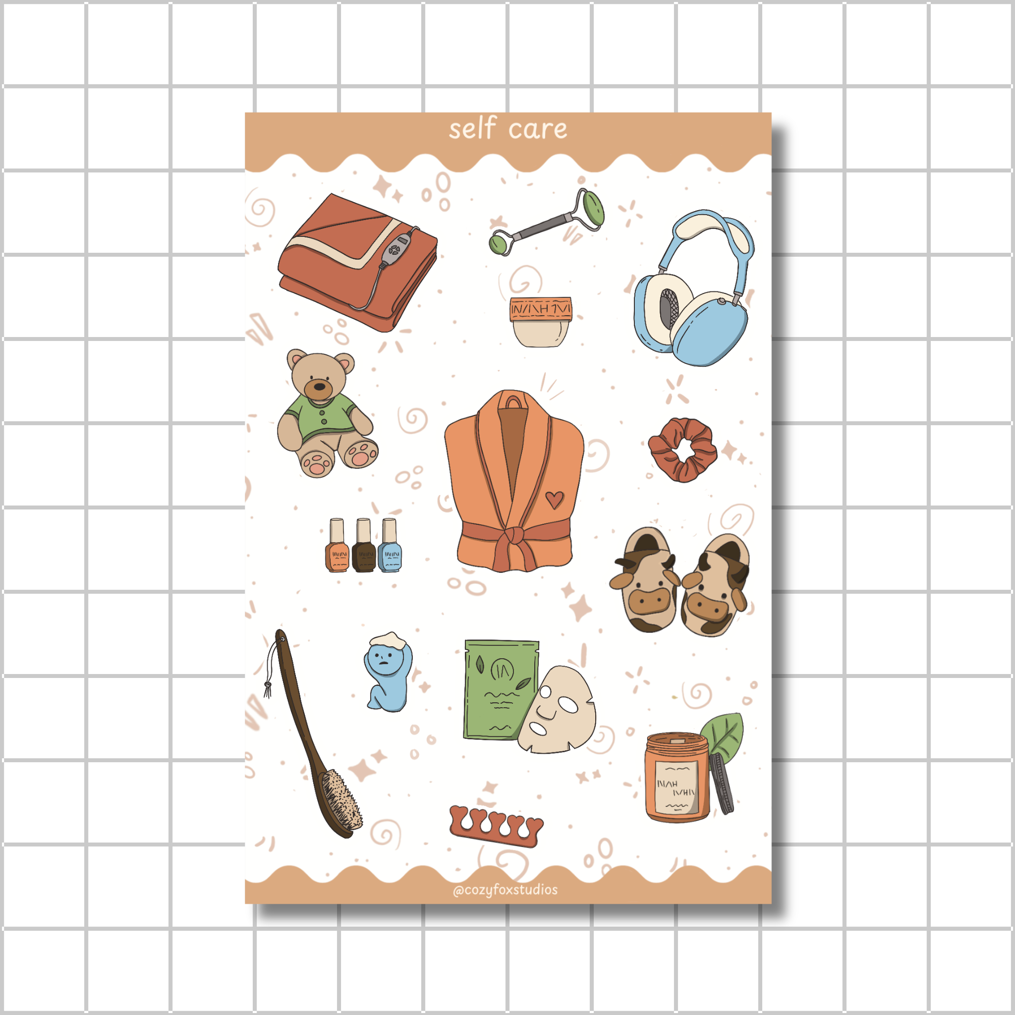 Self Care 🛁  - Journaling Sticker Sheet
