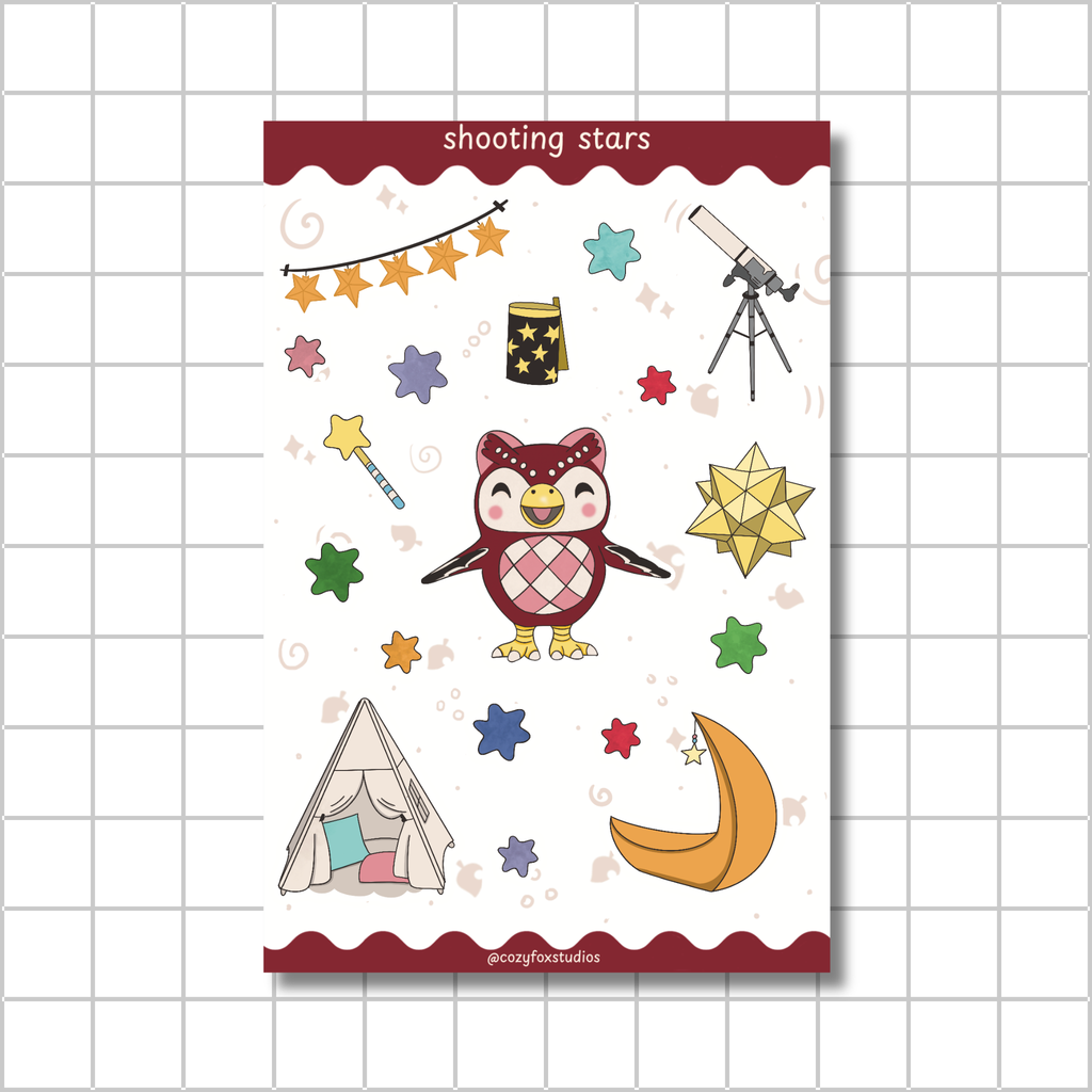 Shooting Stars 💫 - Journaling Sticker Sheet