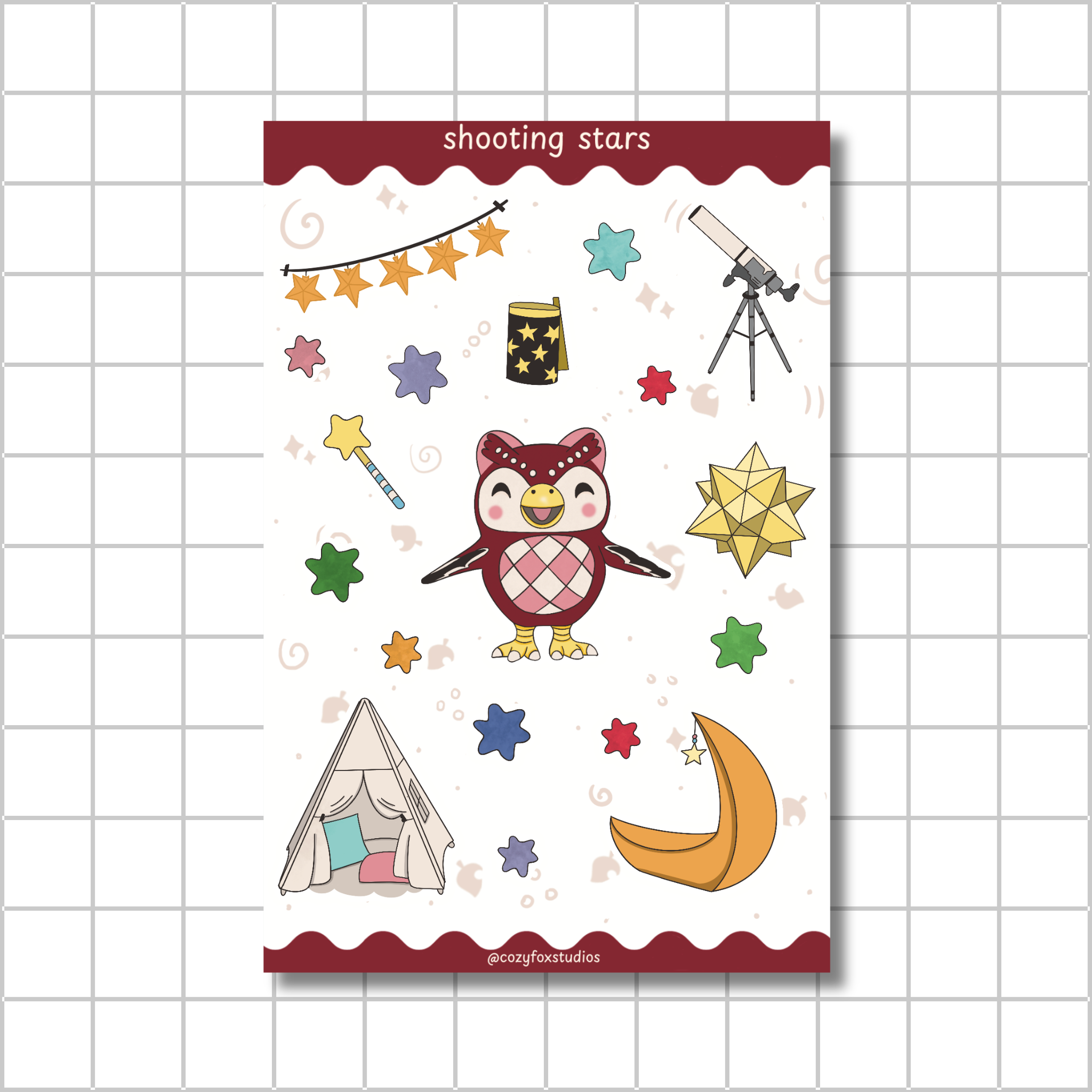 Shooting Stars 💫 - Journaling Sticker Sheet