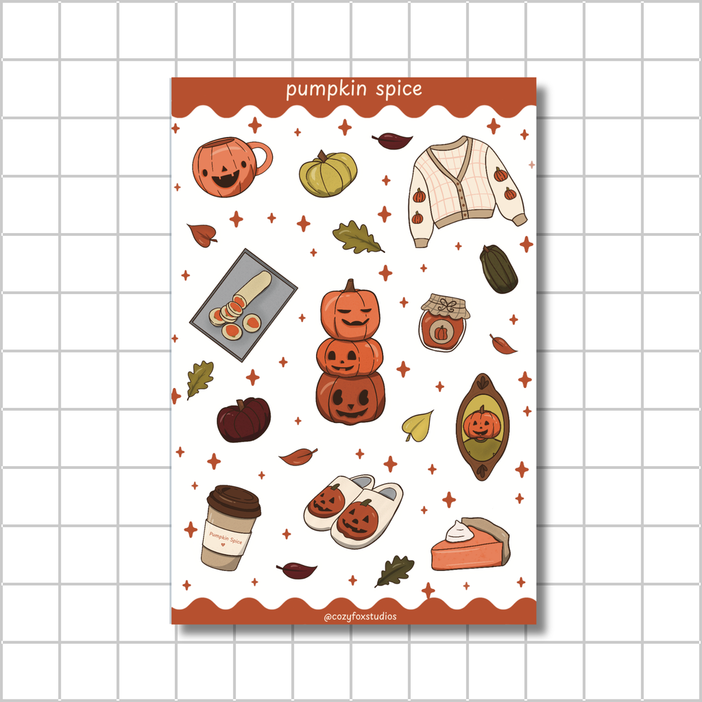 Pumpkin Spice 🎃 - Journaling Stickers