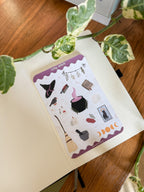 Cozy Witch Sticker Sheet 🪄- Journal Stickers