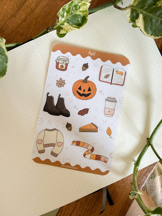 Fall Sticker Sheet - Journal Stickers