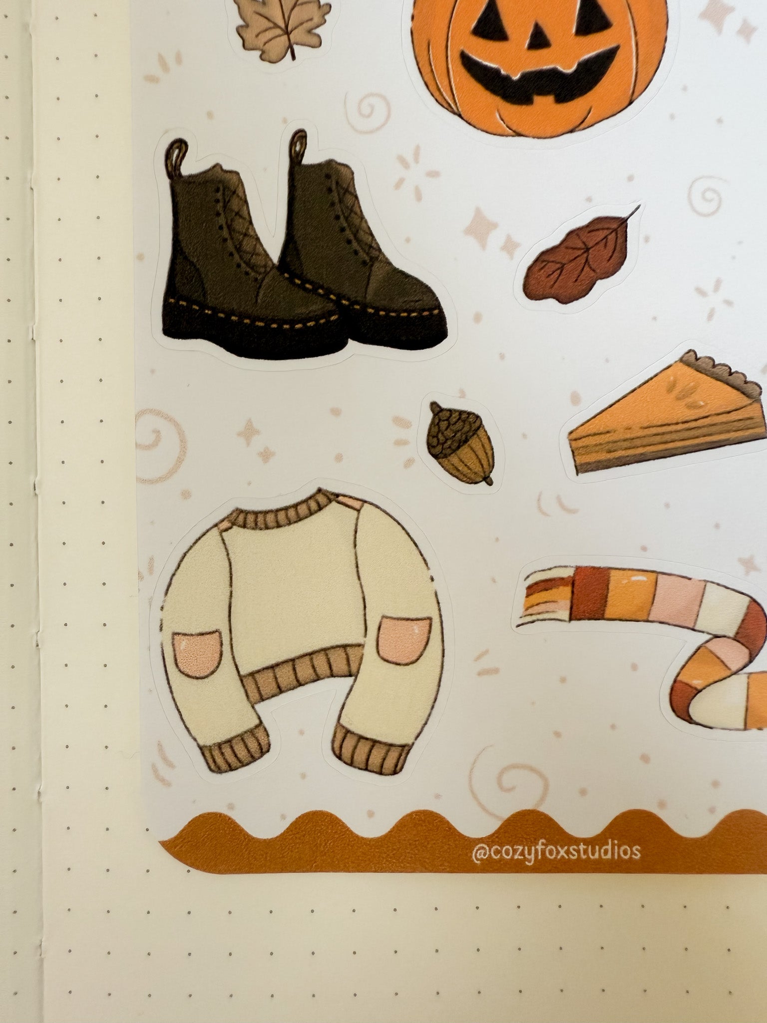 Fall Sticker Sheet 🍂 - Journal Sticker Sheet