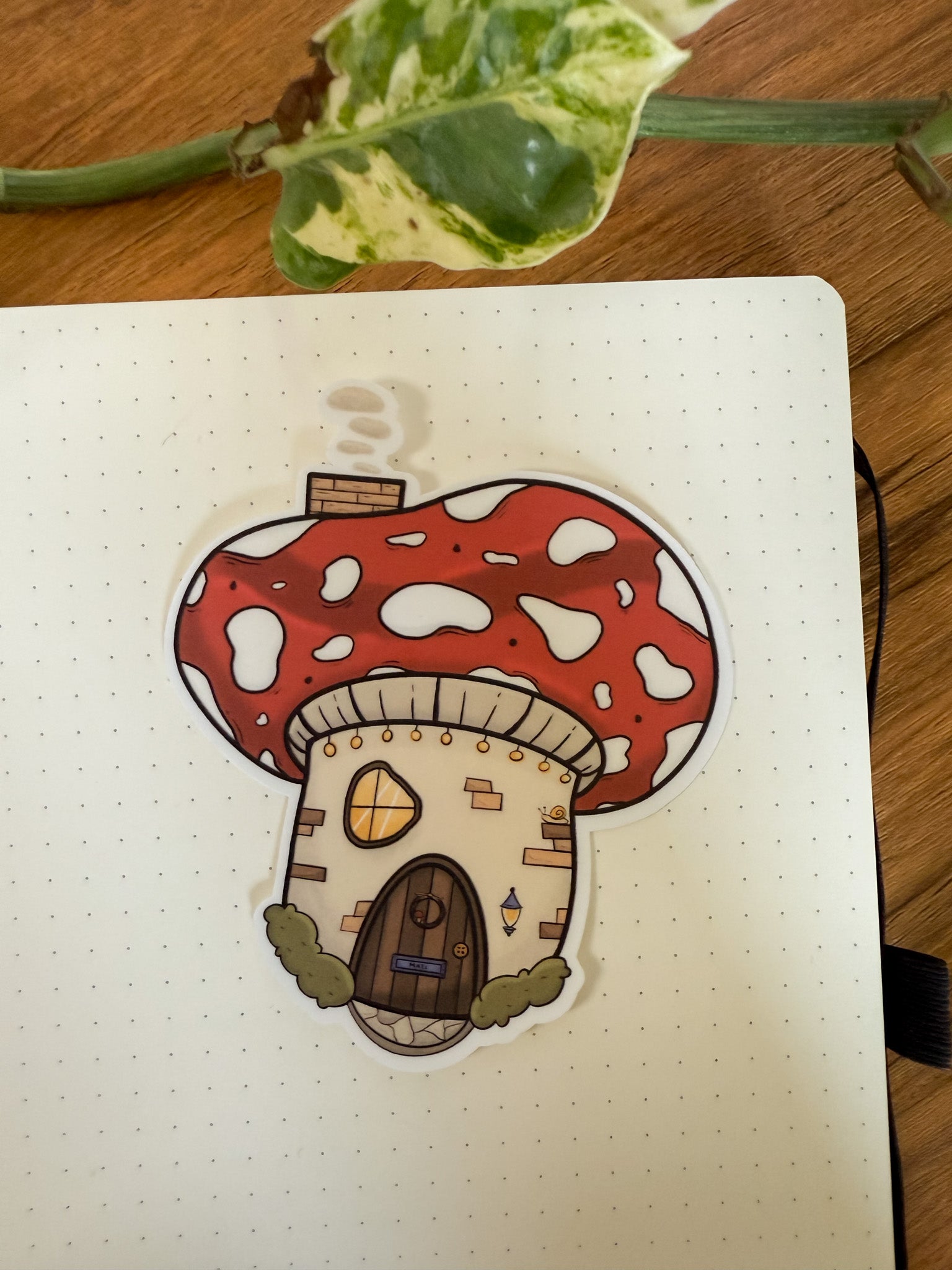 Mushie House Sticker 🍄 - Cozy Mushroom Sticker