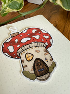 Mushie House Sticker 🍄 - Cozy Mushroom Sticker