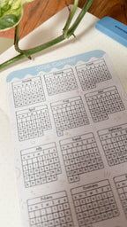 2026 Monthly Calendar Stickers - Stickers for Bullet Journaling, Planning