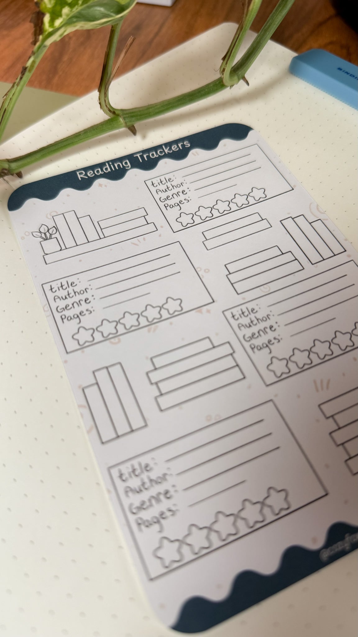 Reading Tracker - Stickers for Bullet Journaling, Planning