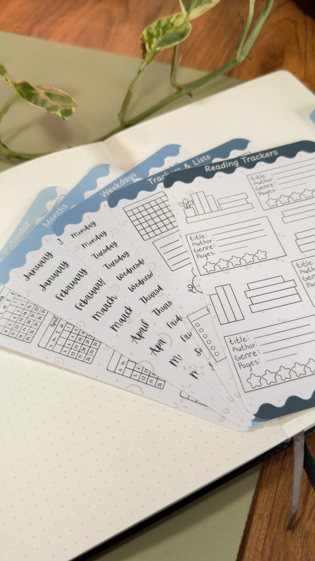 Journaling Basics Bundle ✏️ - Labels and Trackers for Bullet Journaling, Planning
