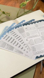 Journaling Basics Bundle ✏️ - Labels and Trackers for Bullet Journaling, Planning