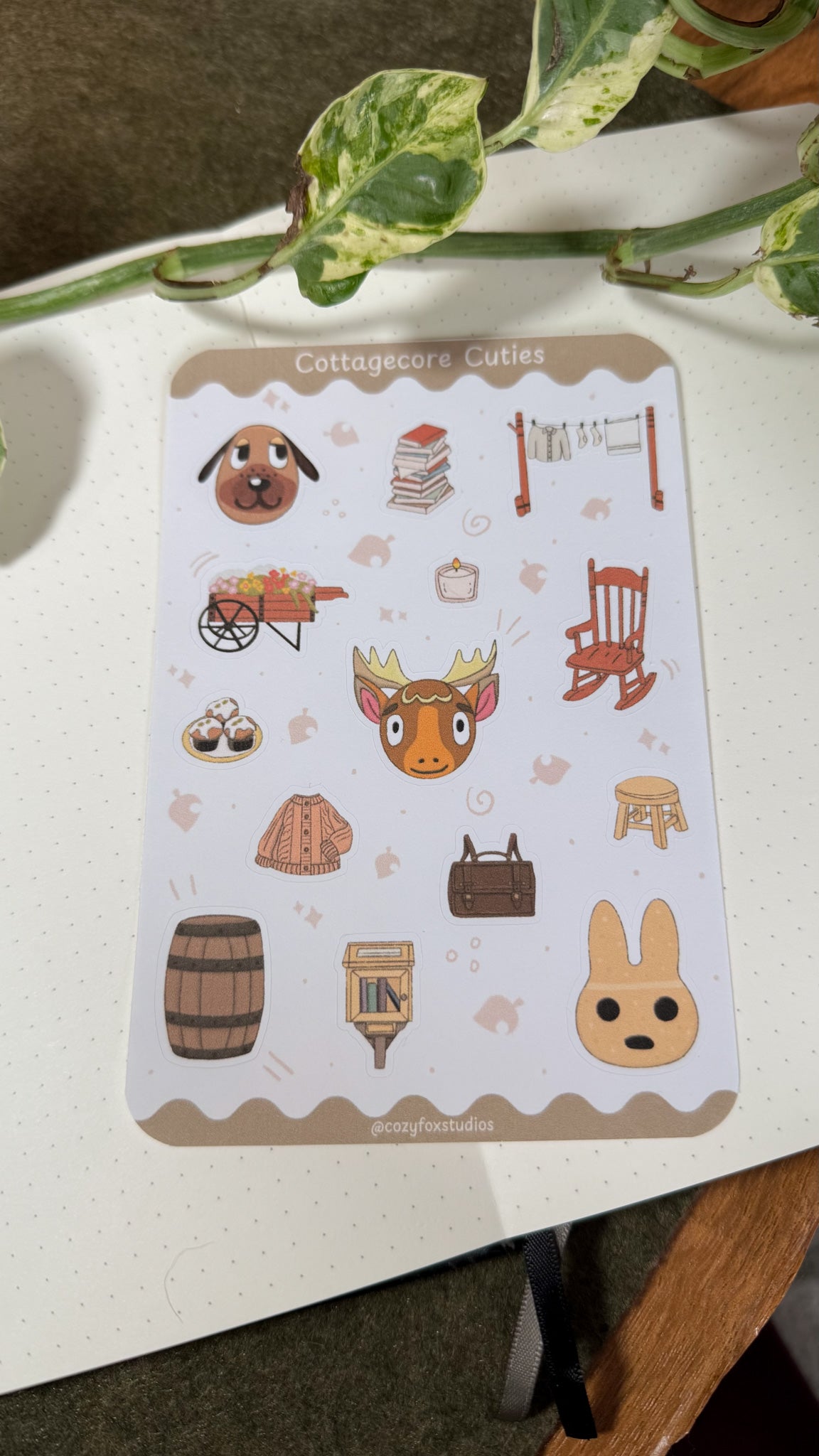 Cottagecore Cuties Sticker Sheet 🌼- Animal Crossing Sticker Sheet