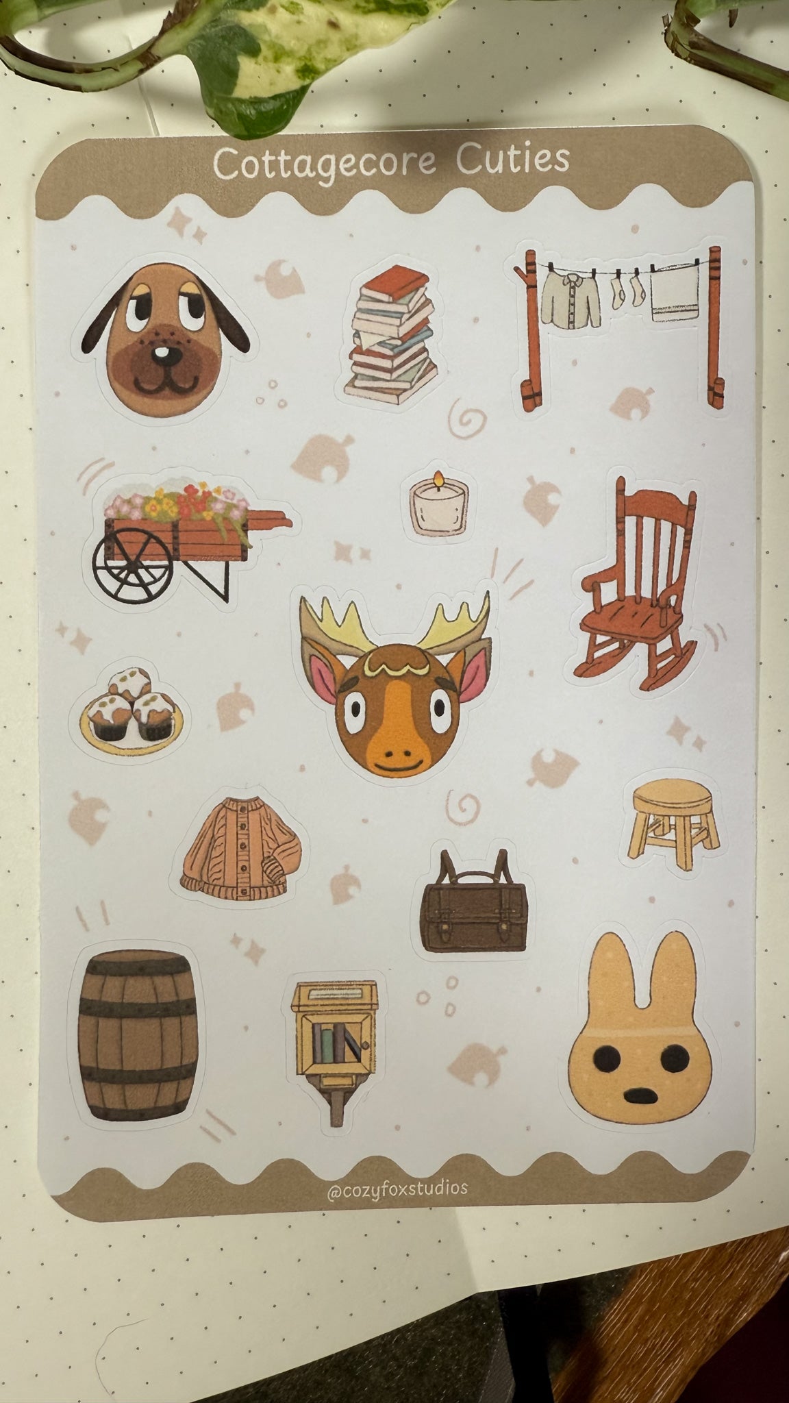 Cottagecore Cuties Sticker Sheet 🌼- Animal Crossing Sticker Sheet