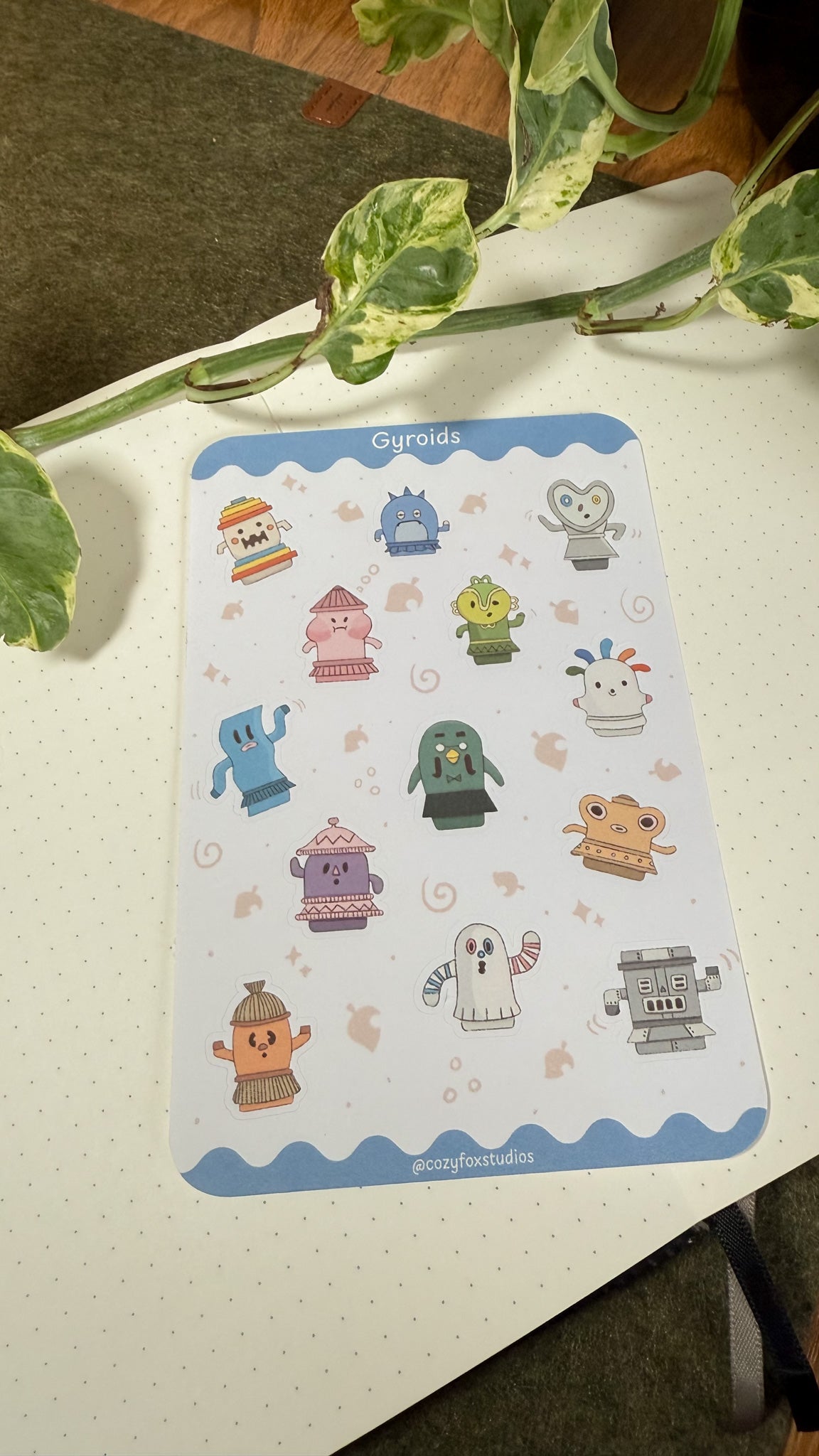 Gyroids Sticker Sheet - Animal Crossing Sticker Sheet