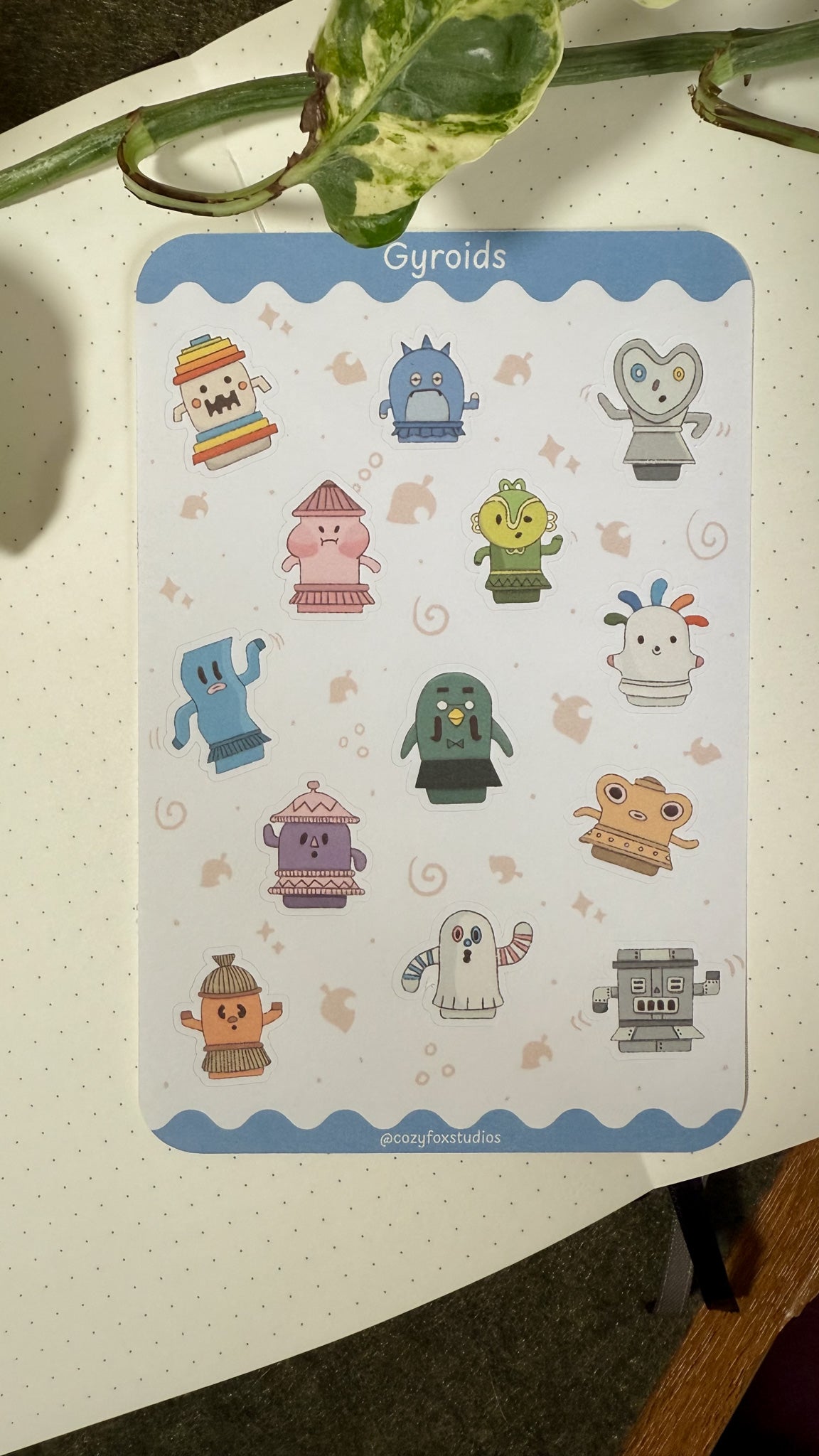 Gyroids Sticker Sheet 🥬 - Animal Crossing Sticker Sheet