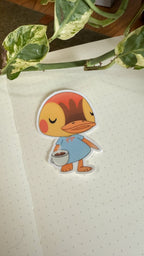 Molly's Morning Coffee ☕ - Animal Crossing Dye Cut Sticker