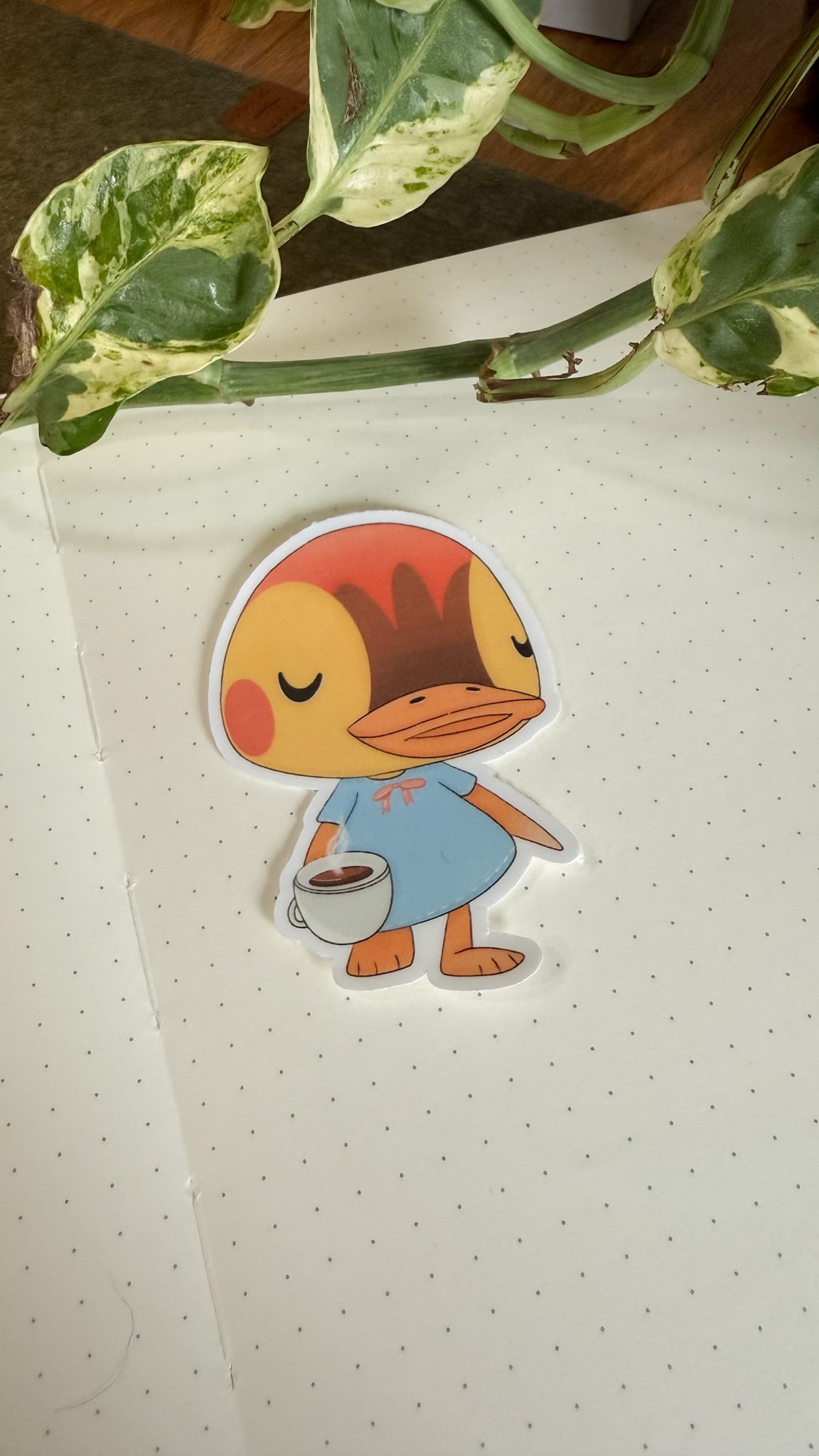 Molly's Morning Coffee ☕ - Animal Crossing Dye Cut Sticker