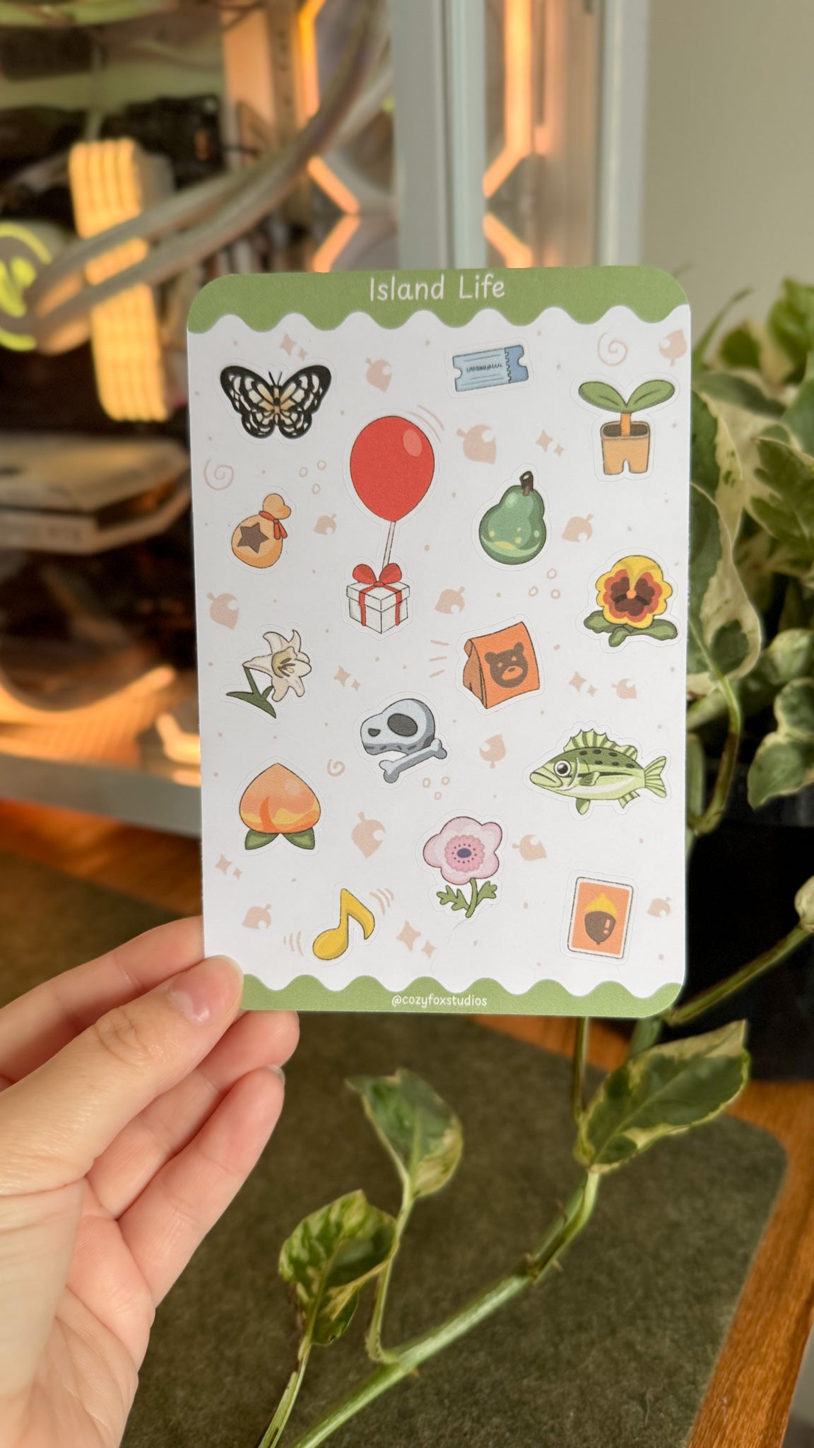 Island Life Sticker Sheet - Animal Crossing Sticker Sheet
