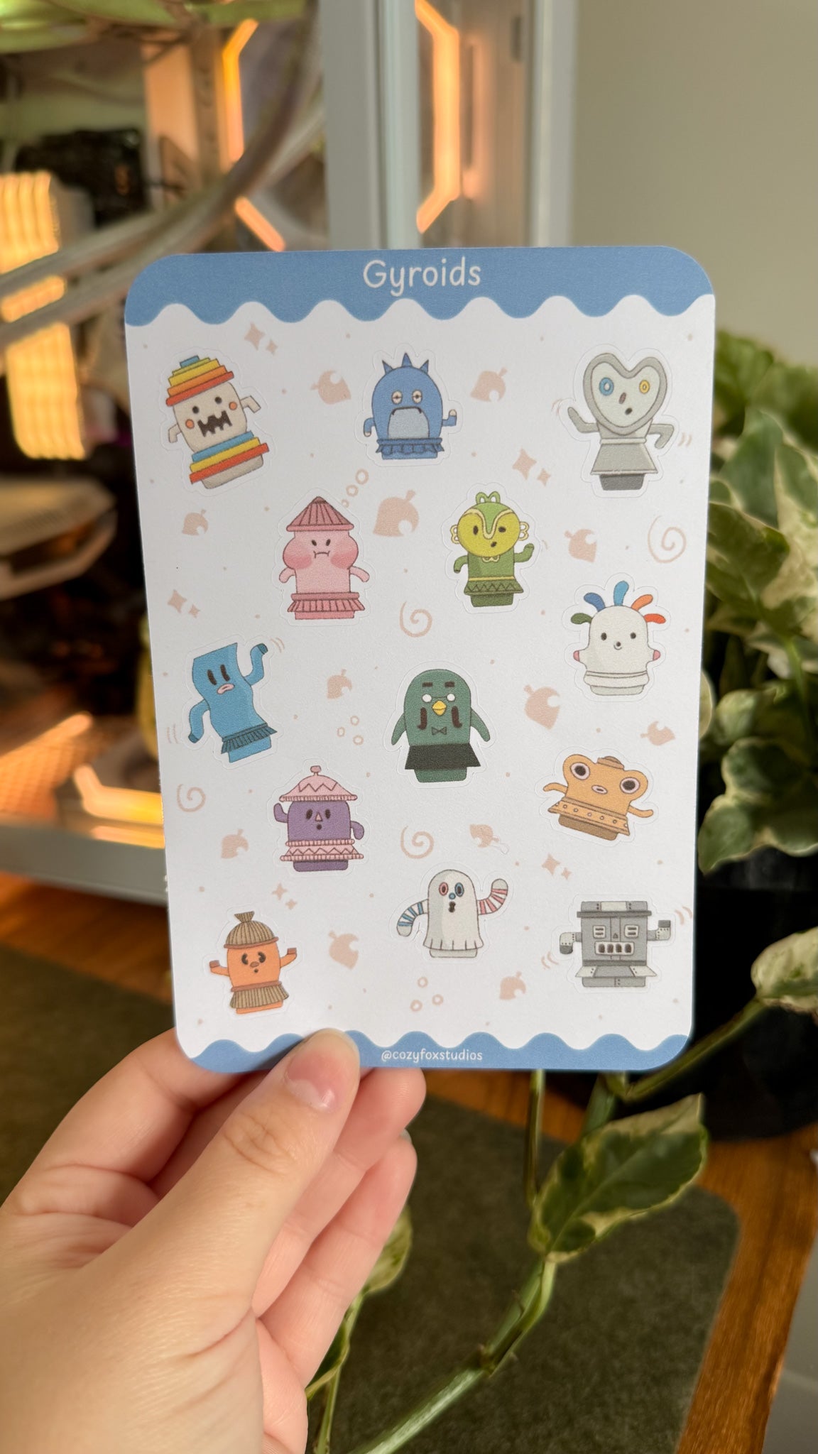 Gyroids Sticker Sheet - Animal Crossing Sticker Sheet