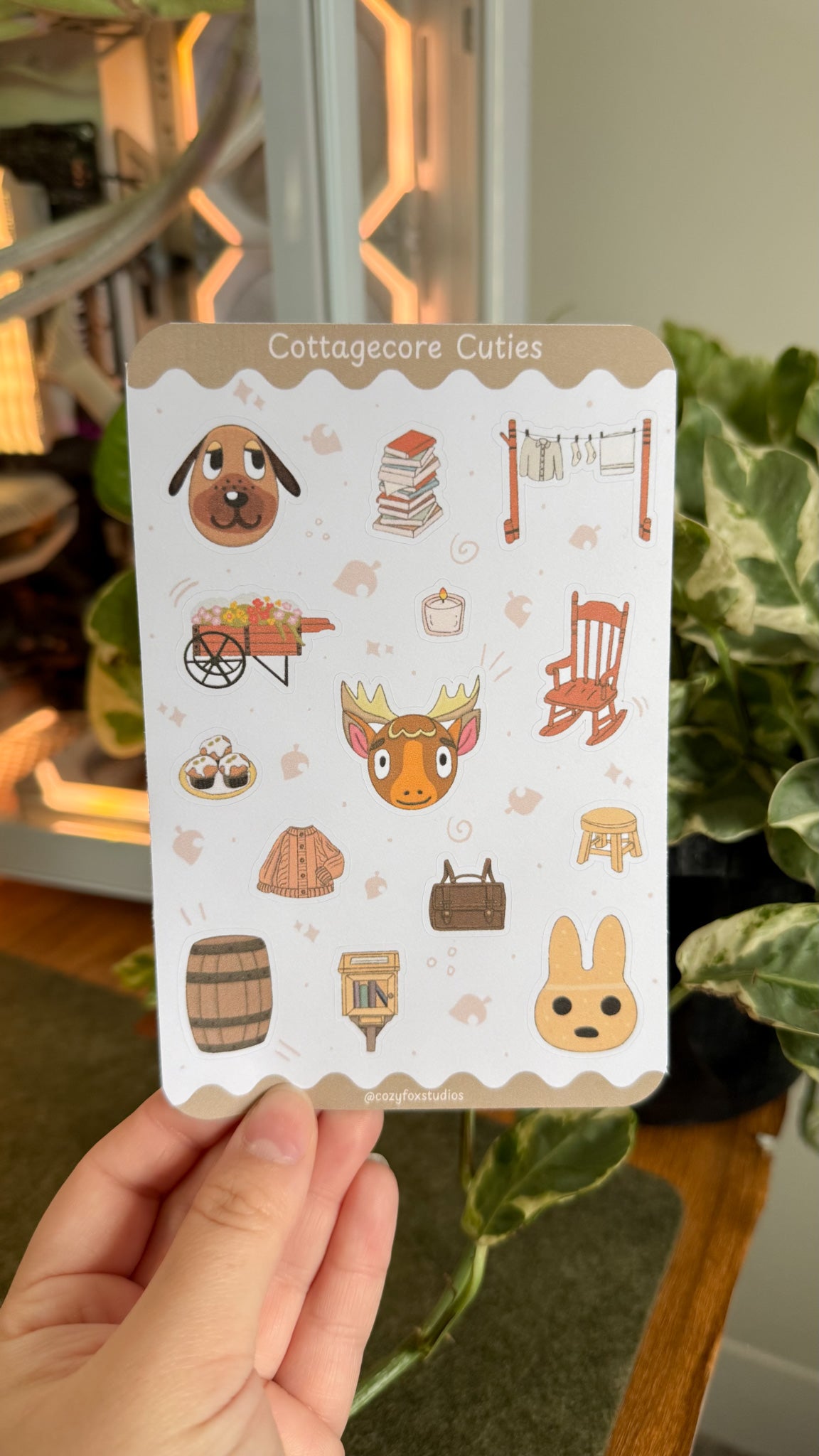 Cottagecore Cuties Sticker Sheet 🌼- Animal Crossing Sticker Sheet