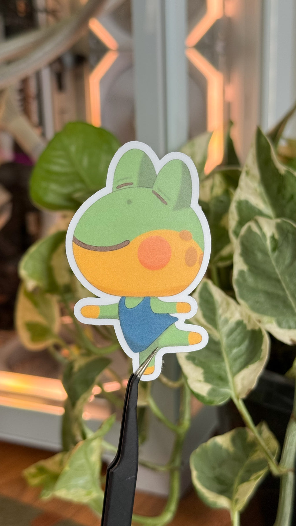 Yoga with Henry 🧘 - Animal Crossing Dye Cut Sticker