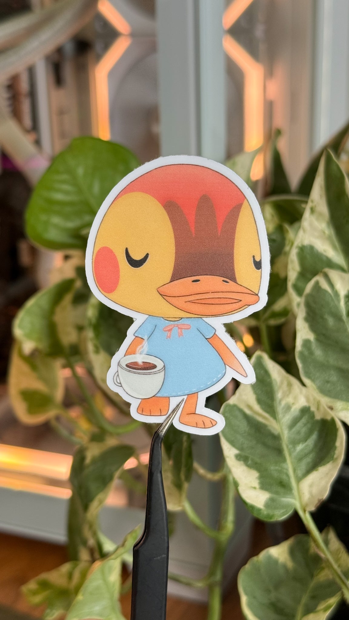 Molly's Morning Coffee - Animal Crossing Dye Cut Sticker