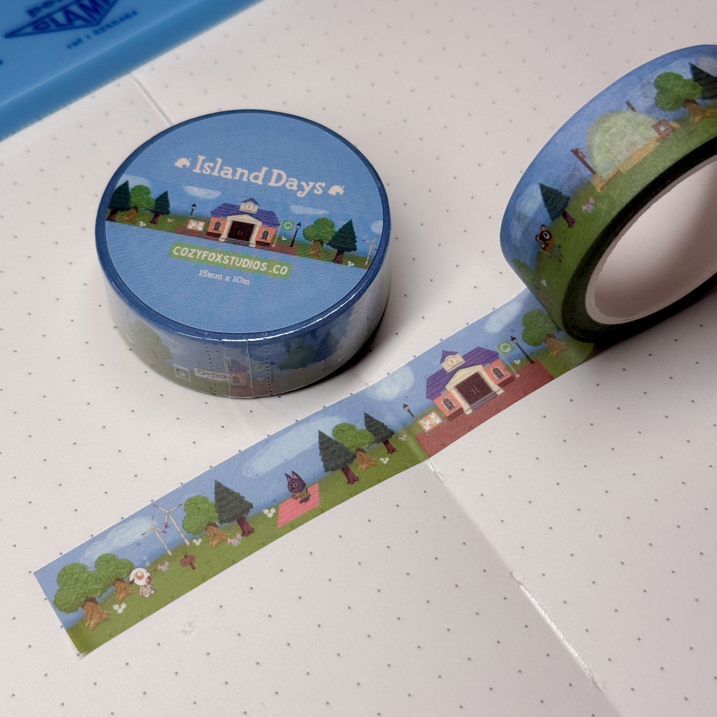 ACNH Inspired Washi Set - Island Days and Green Gingham