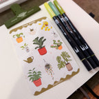 House Plants Sticker Sheet - Journaling Stickers