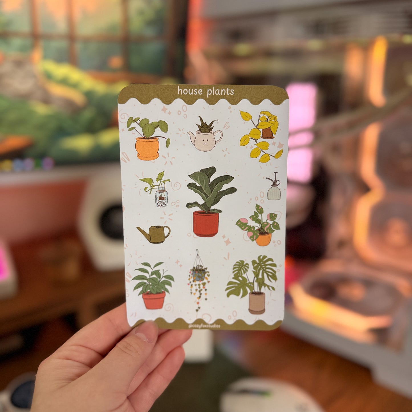 House Plants Sticker Sheet - Journaling Stickers