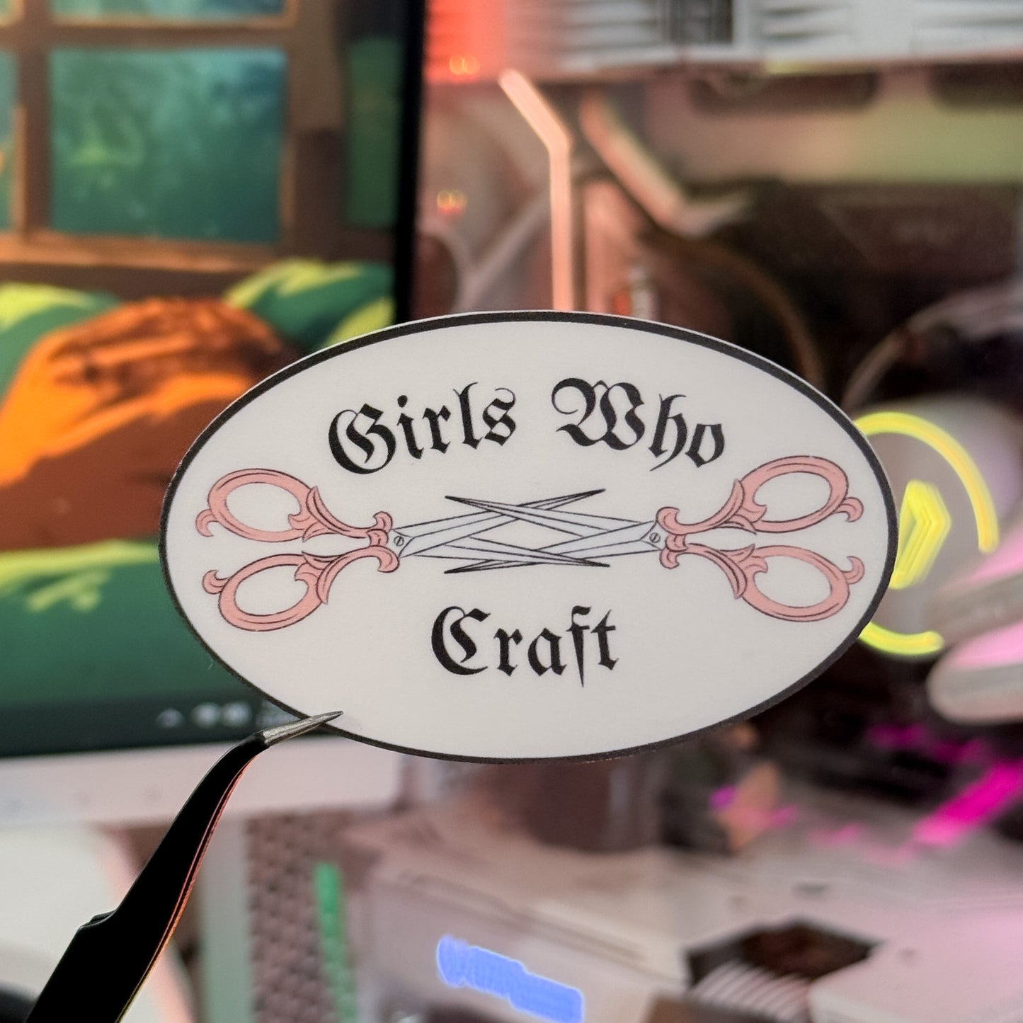 Girls Who Craft - Dye Cut Sticker